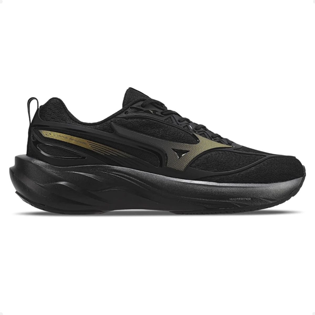 Tênis Running Masculino Mizuno Space 5 Preto Preto 2