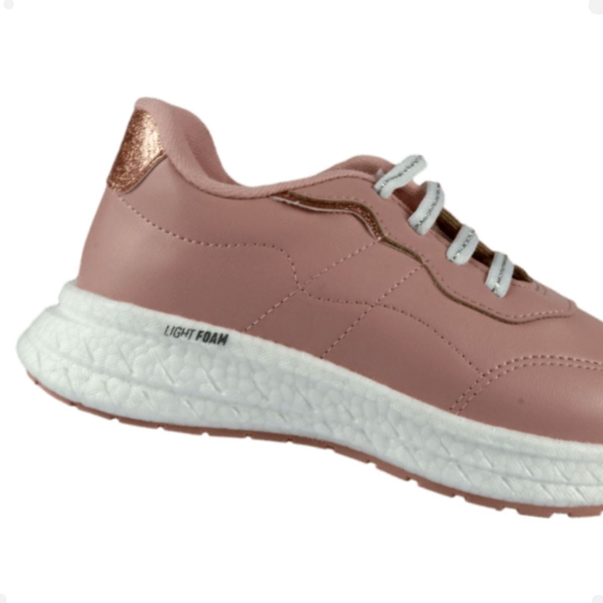 Tênis Running Infantil Molekinha Rosa Rosa 3