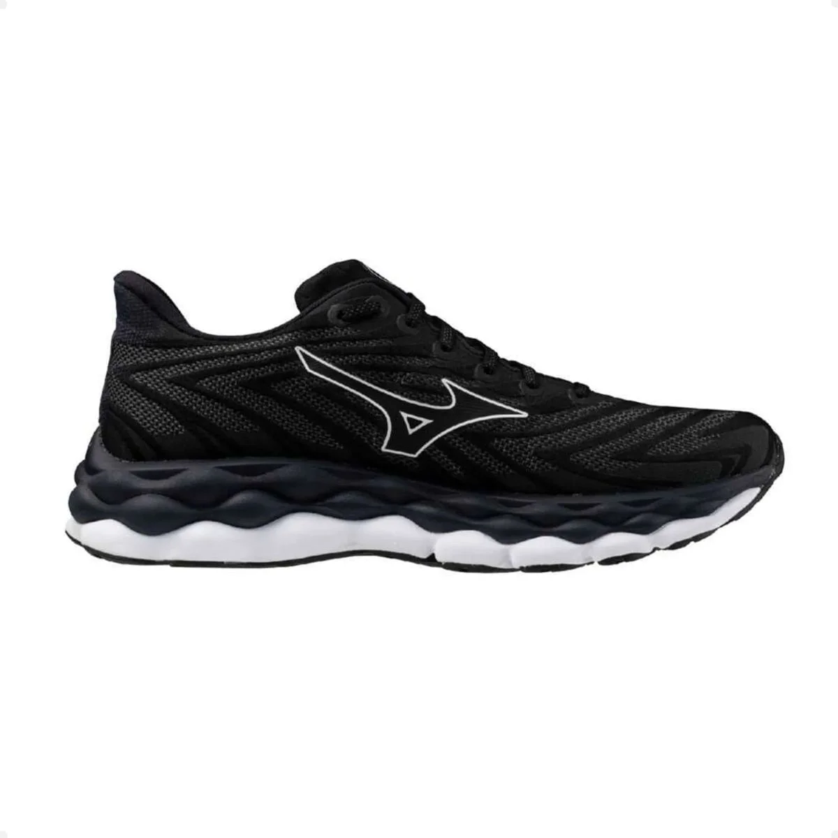 Tênis Running Masculino Mizuno Wave Sky 8 Preto Preto 2