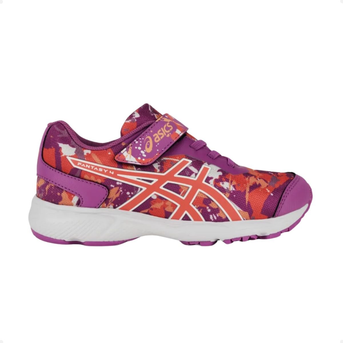 Tênis Running Infantil Asics Fantasy 4 Rosa