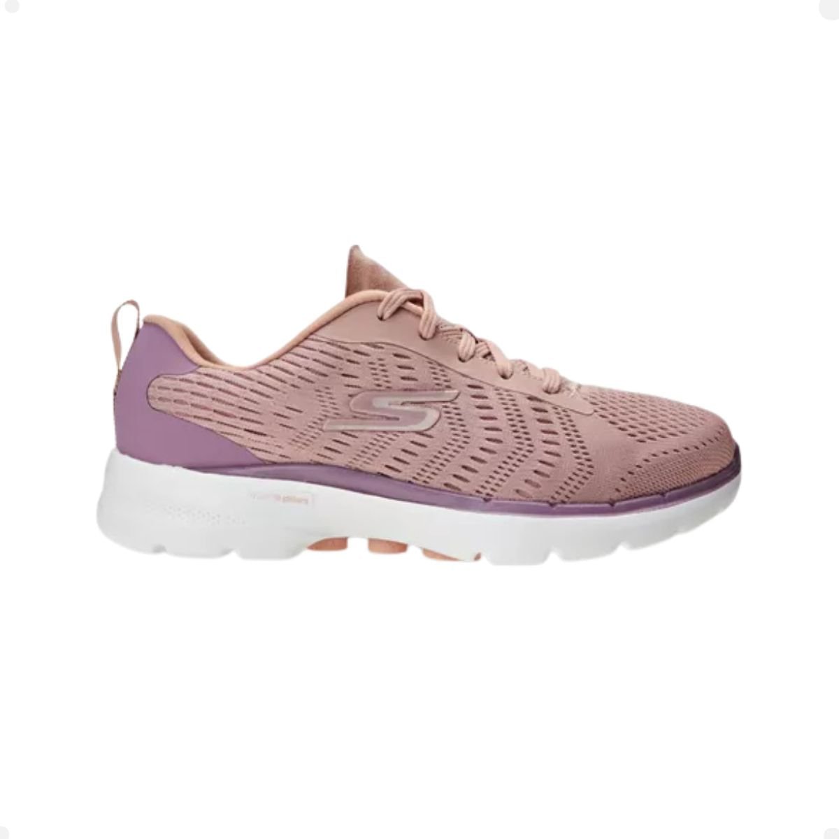 Tênis Running Feminino Skechers Go Walk 6-Bold Vision Rosa Rosa 2