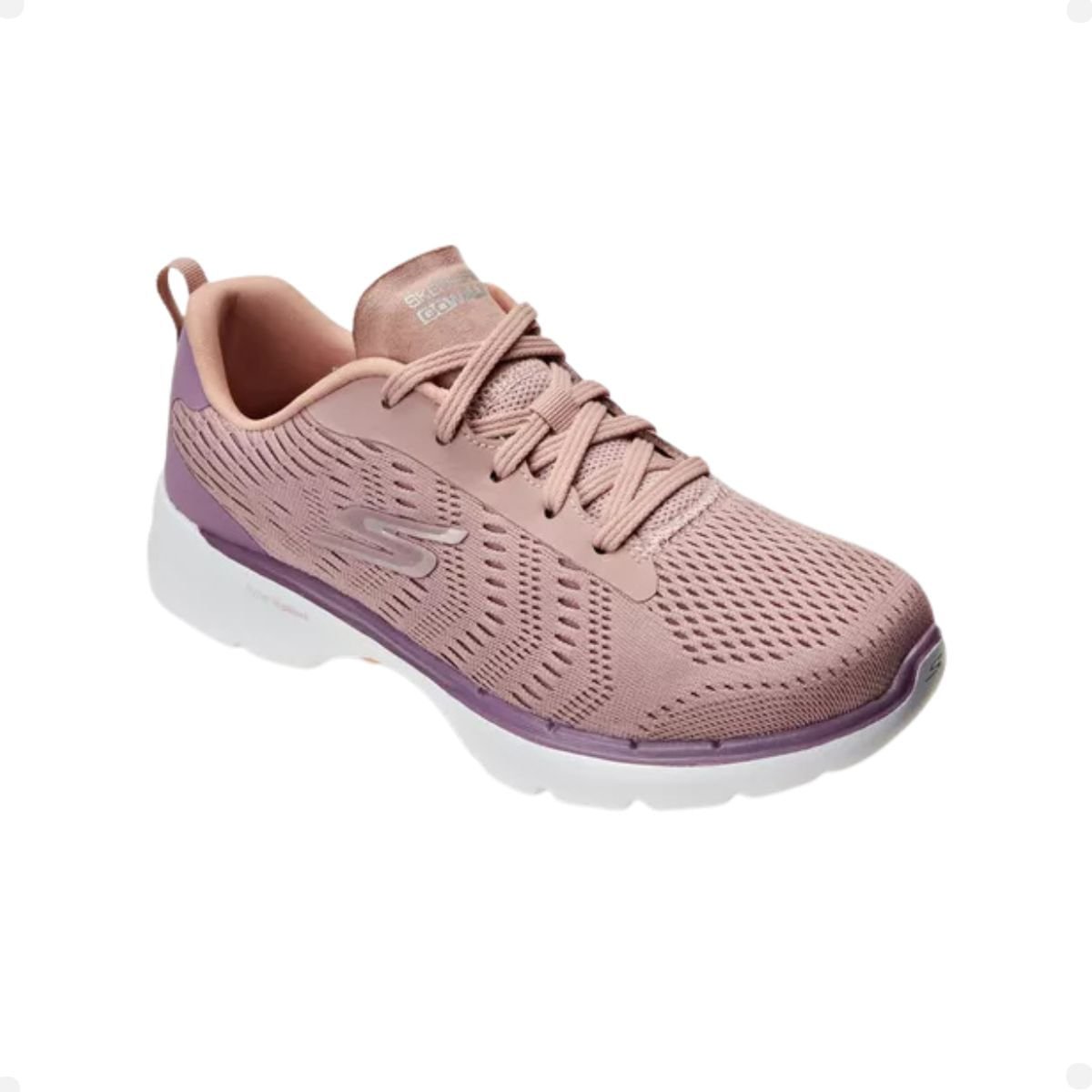 Tênis Running Feminino Skechers Go Walk 6-Bold Vision Rosa Rosa 3