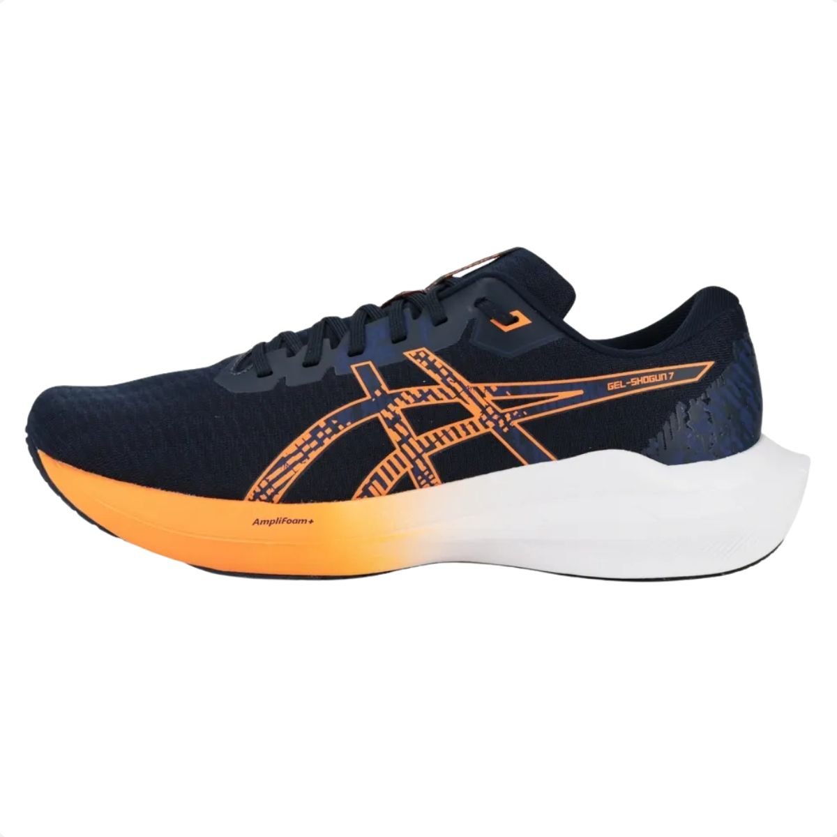 Tênis Running Masculino Asics Gel-Shogun 7 Azul E Laranja Azul Marinho 4