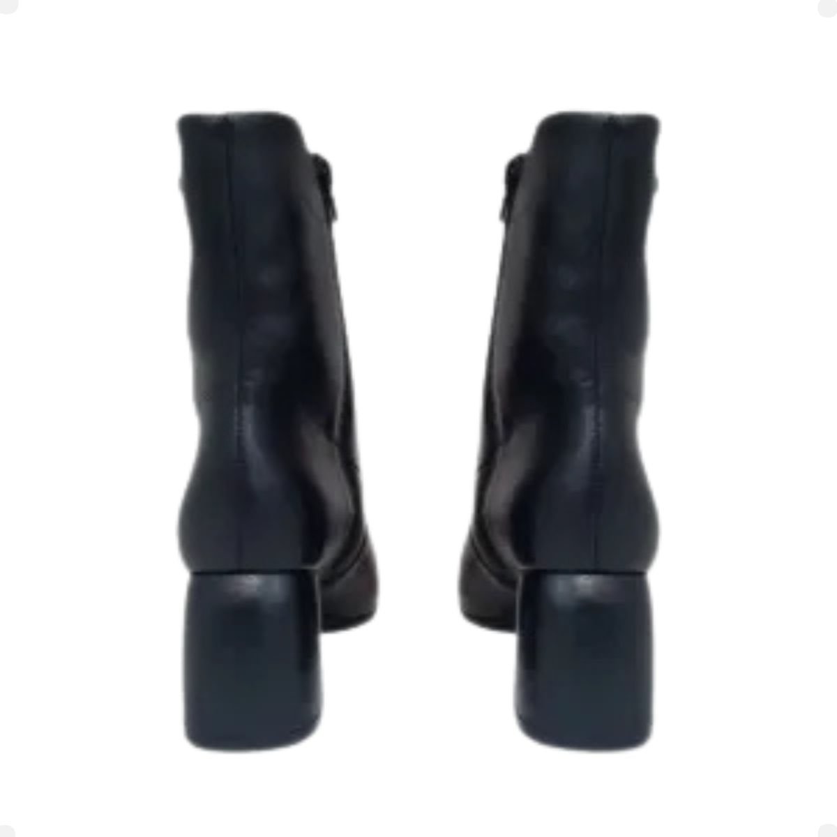 Bota Cano Baixo Bico Fino Couro Preto Bottero Preto 3