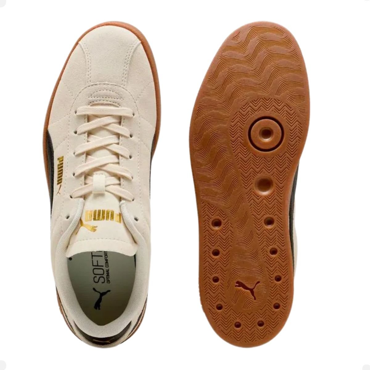 Tênis Casual Masculino Puma Club Ii Bege Branco 4