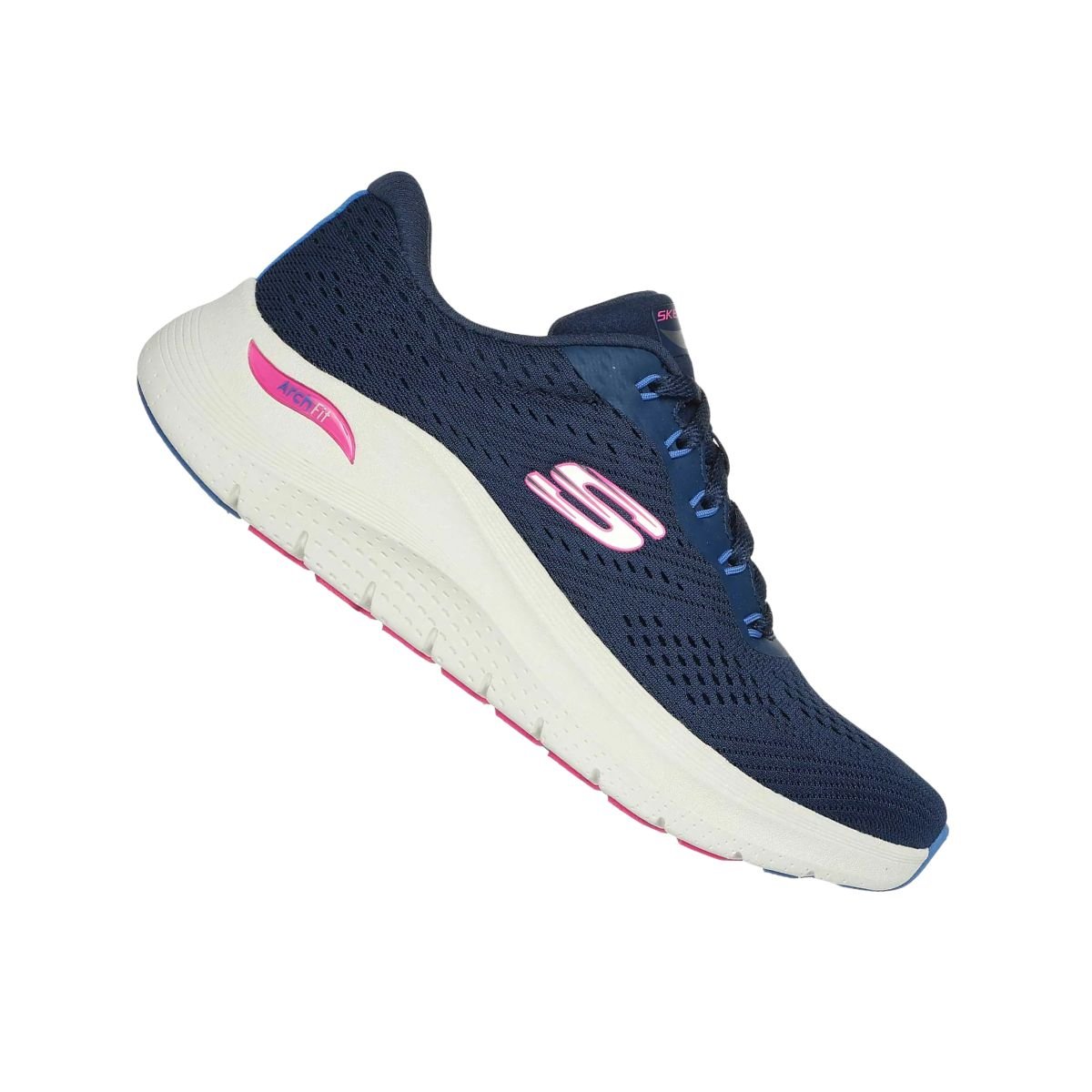 Tênis Running Feminino Skechers Arch Fit 2.0 Big League Azul Azul 6