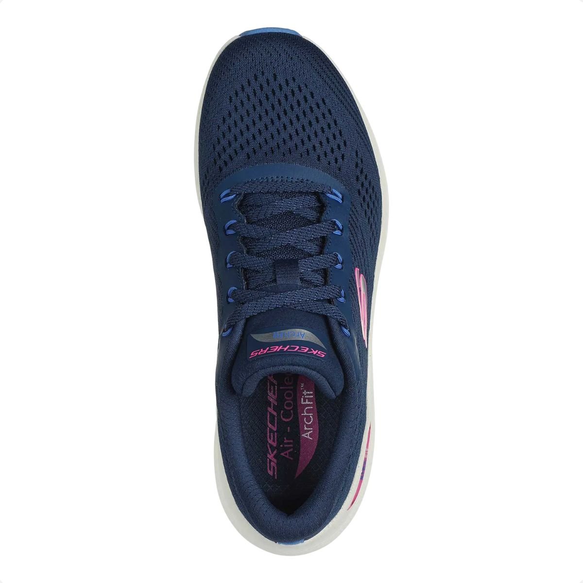 Tênis Running Feminino Skechers Arch Fit 2.0 Big League Azul Azul 3