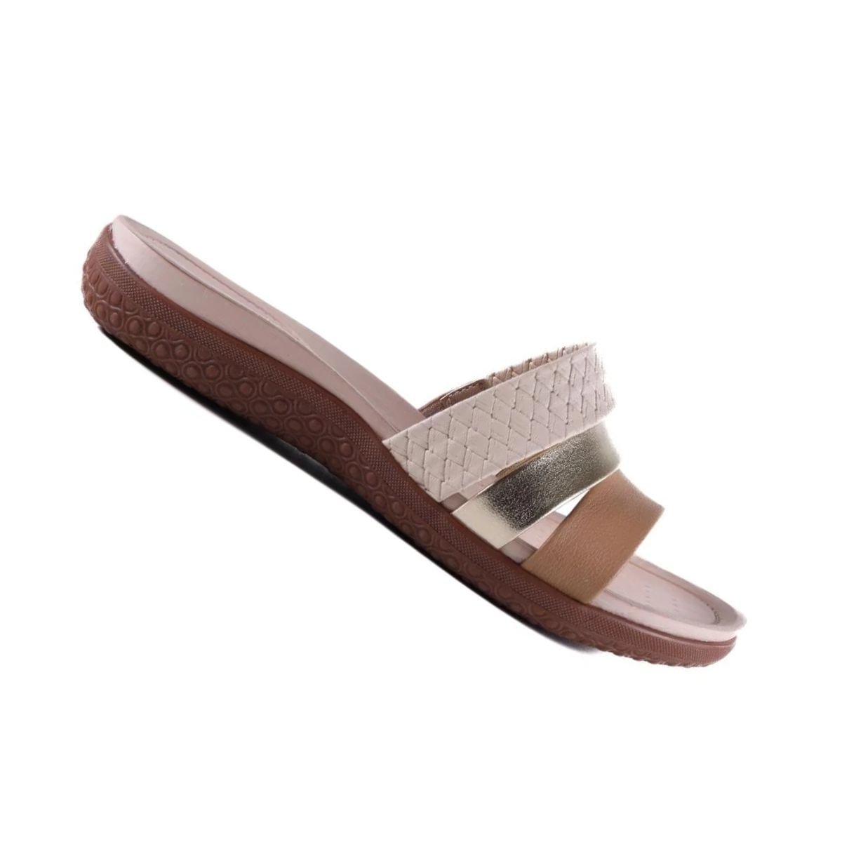 Tamanco Feminino Anabela Modare Bege Rosa 6