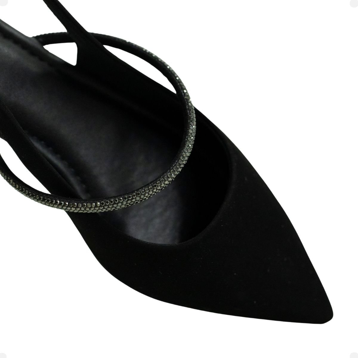 Slingback Obsession Preto Preto 5