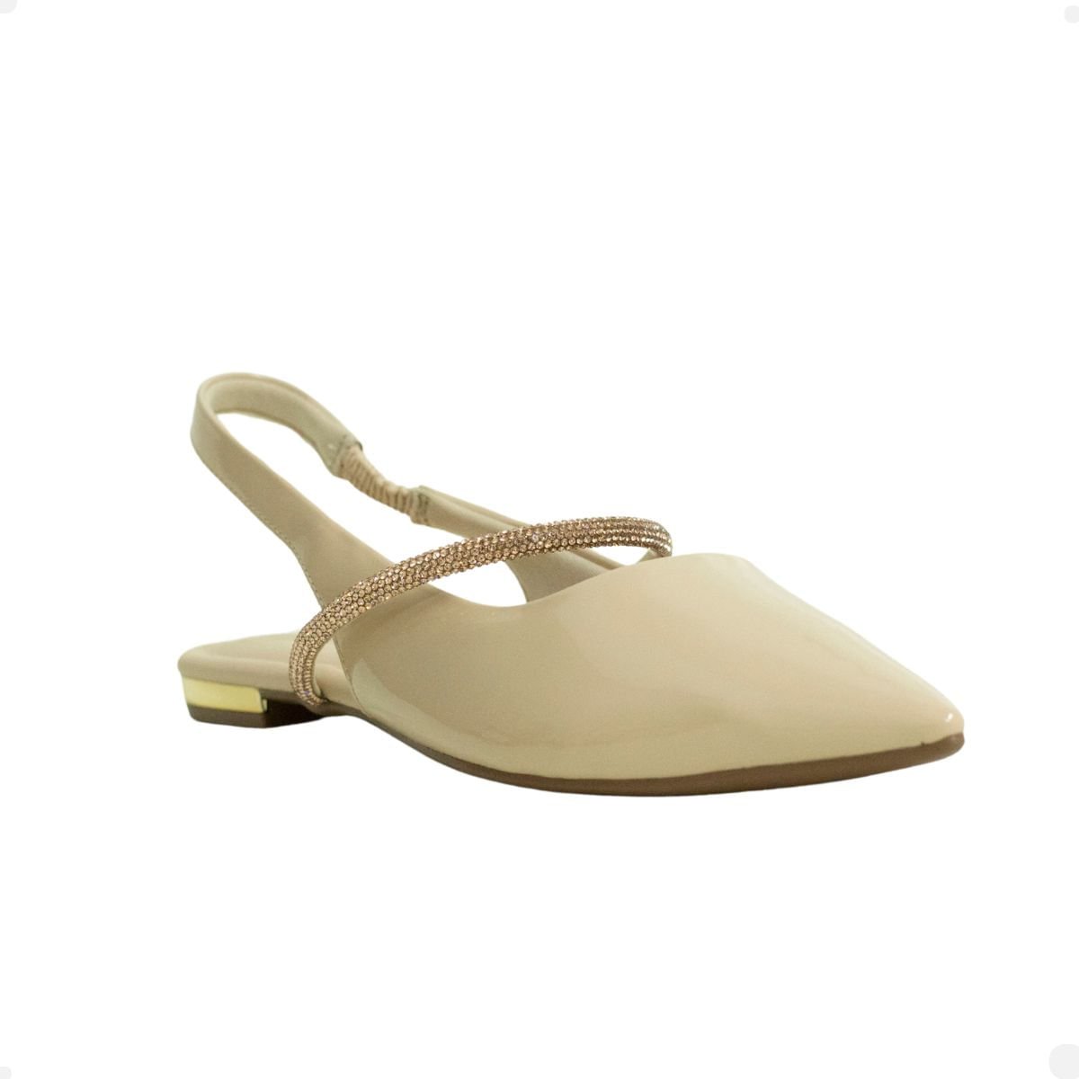 Slingback Obsession Nude Branco 2