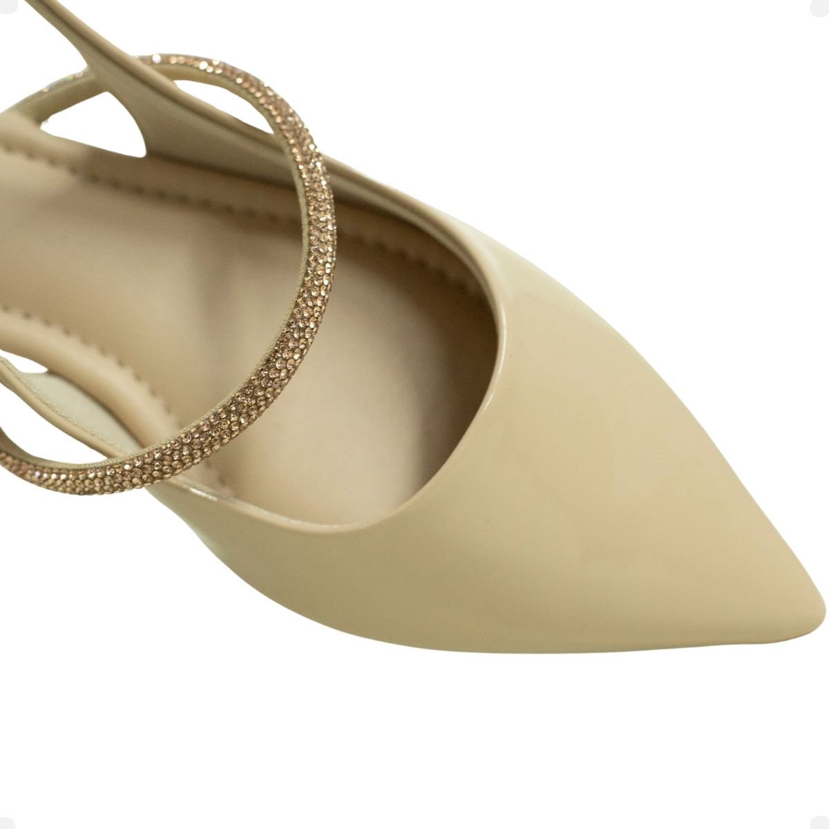 Slingback Obsession Nude Branco 4