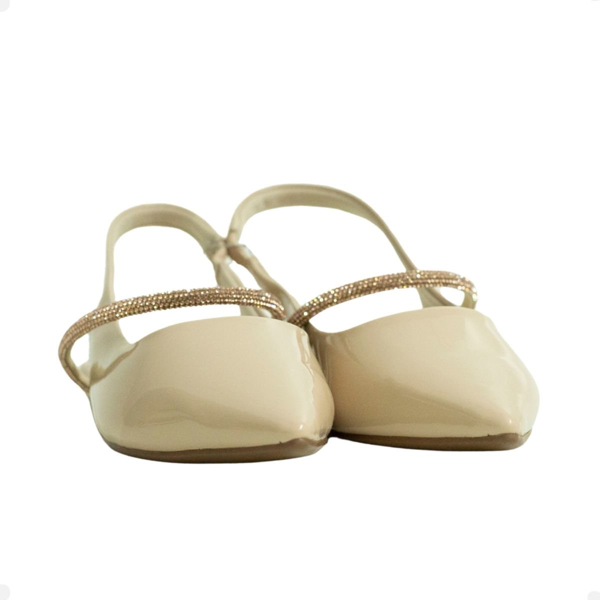 Slingback Obsession Nude Branco 5