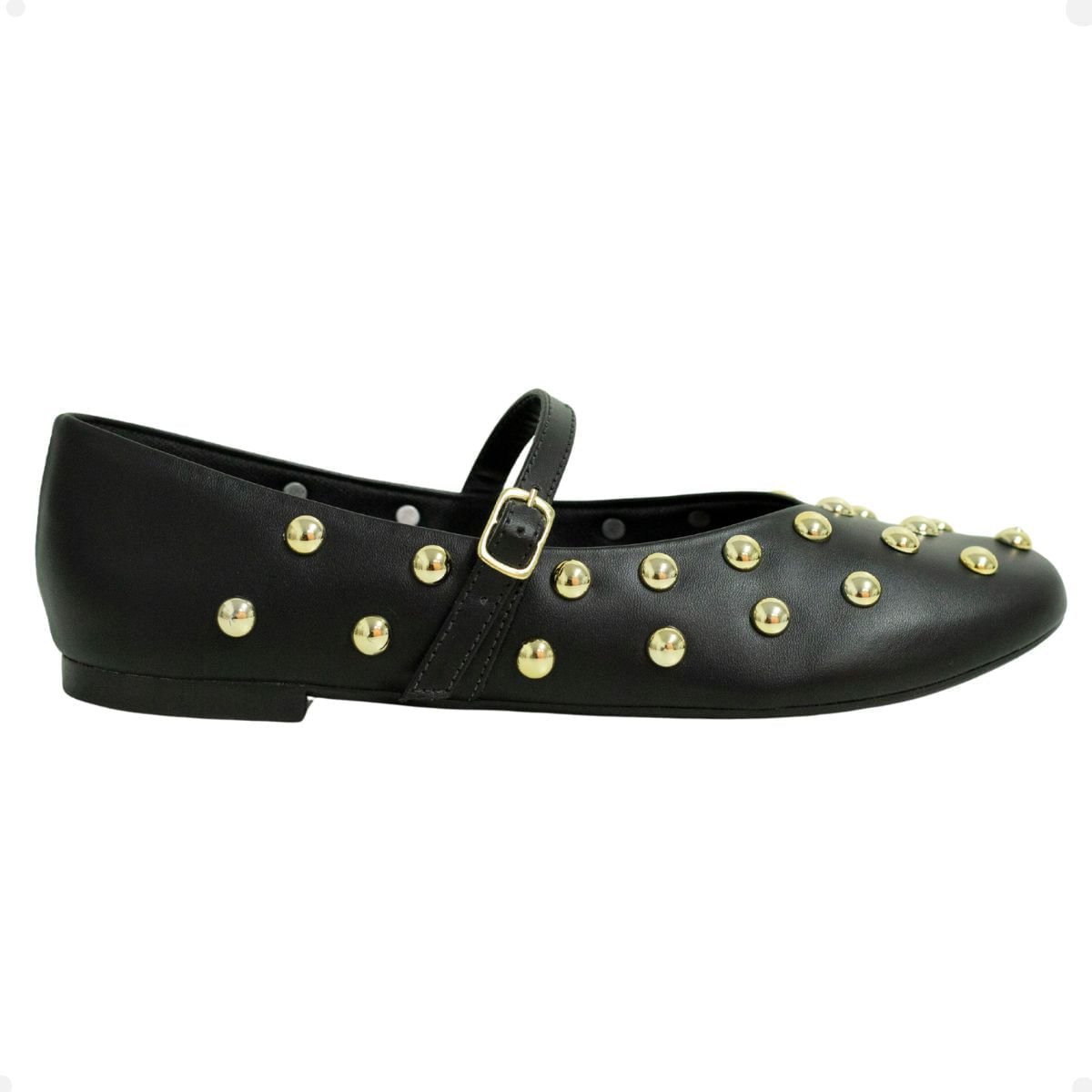 Sapatilha Classy Black Gold Preto 1