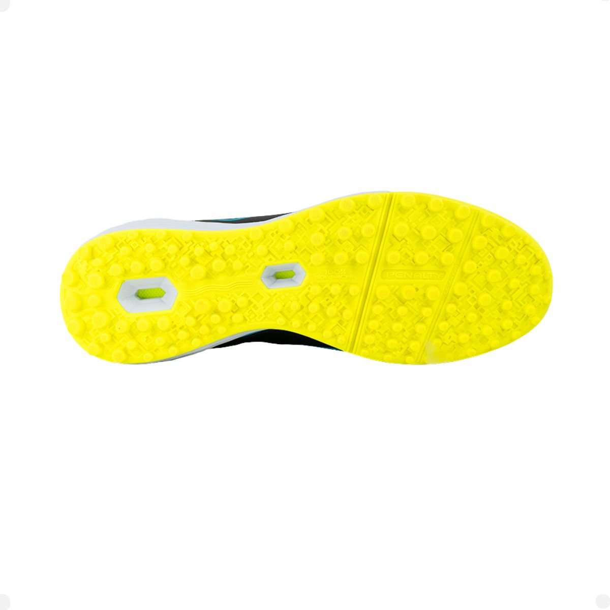 Chuteira Society Masculina Society Penalty Se7e Locker Y-2 Azul Azul/Verde/Preto 4