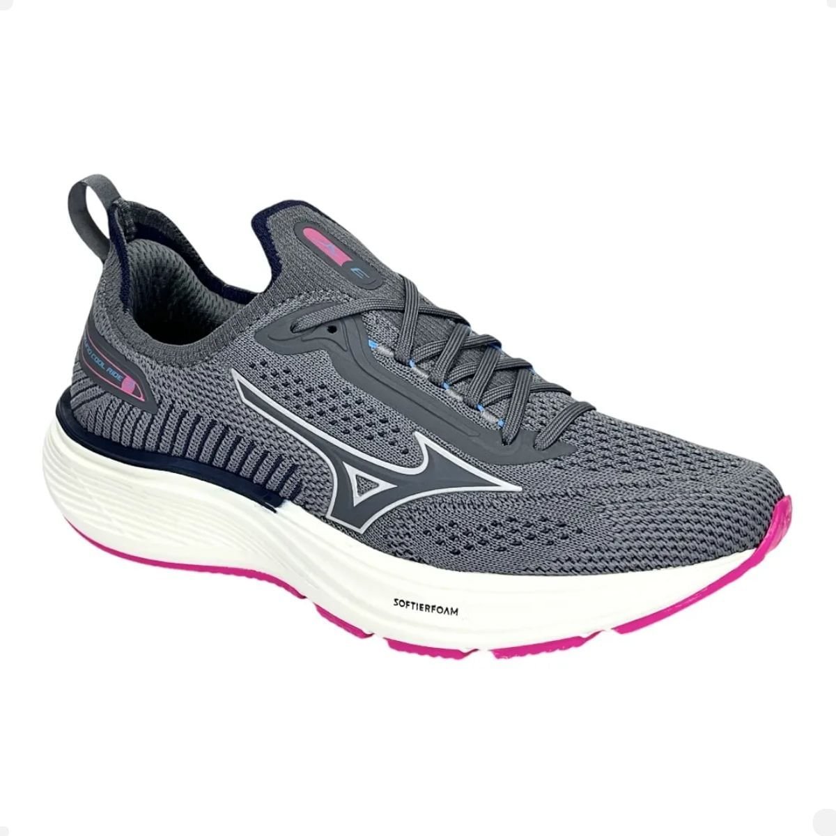 Tênis Running Feminino Mizuno Cool Ride 3 Chumbo Cinza 4