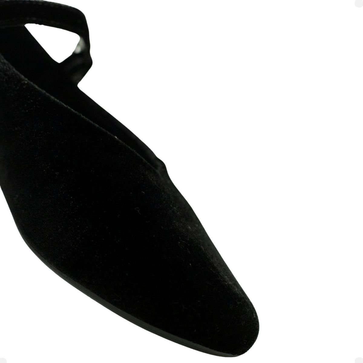 Sapatilha Classy Veludo Preto Preto 4