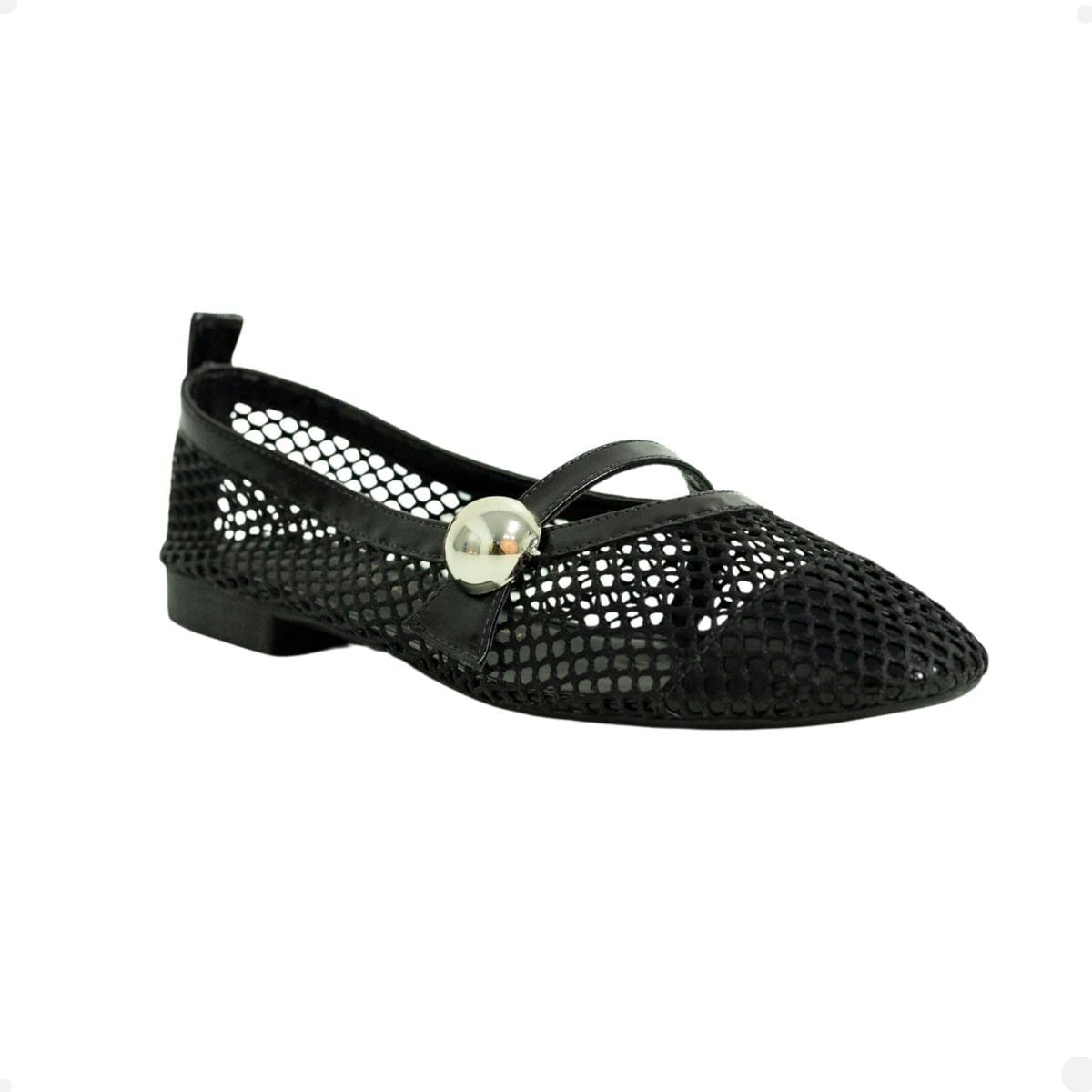 Sapatilha Classy Tela Preta Preto 2