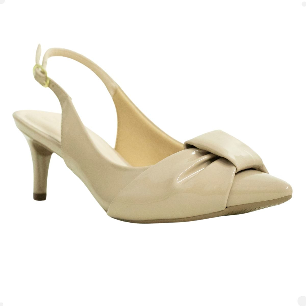 Slingback Nó Obsession Nude Branco 2