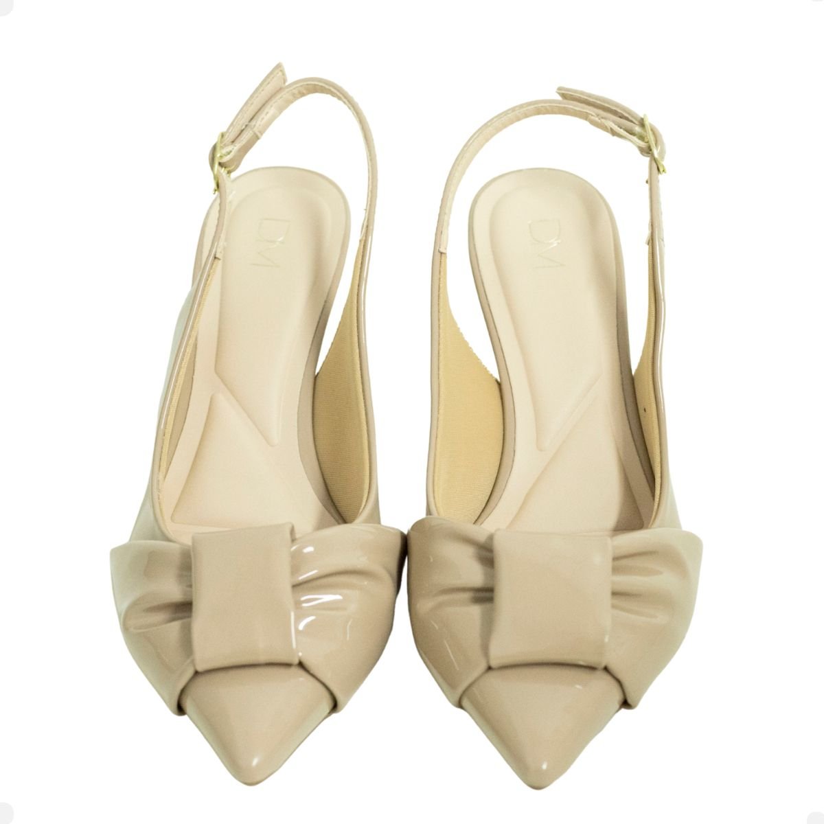 Slingback Nó Obsession Nude Branco 4