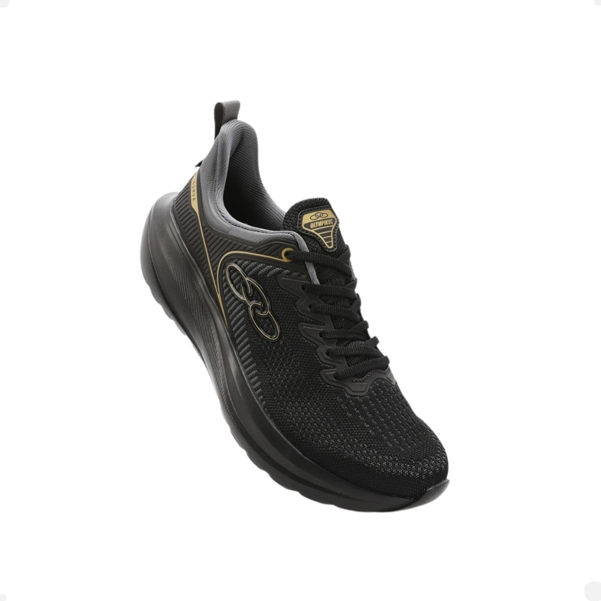 Tenis Running Masculino Olympikus Curva Preto Preto 2
