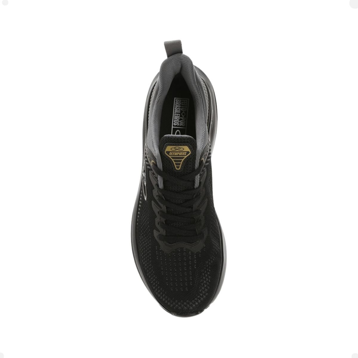 Tenis Running Masculino Olympikus Curva Preto Preto 3