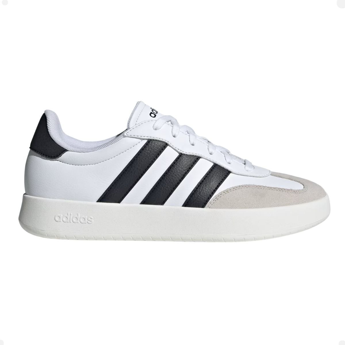 elconejo Tênis Casual Masculino Adidas VL Court Base ID3710 Branco Branco