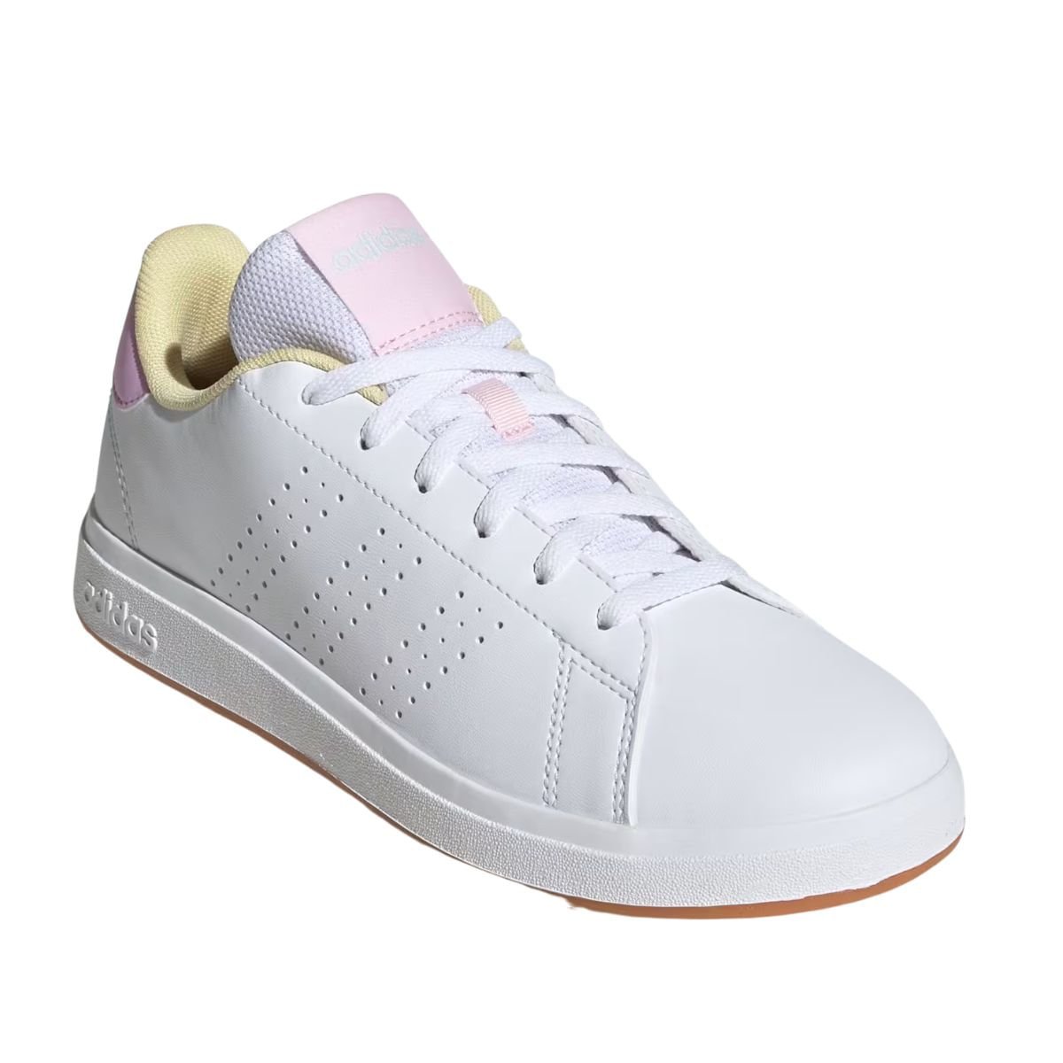 Tênis Casual Infantil Adidas Advantage Base Junior Branco Branco 2
