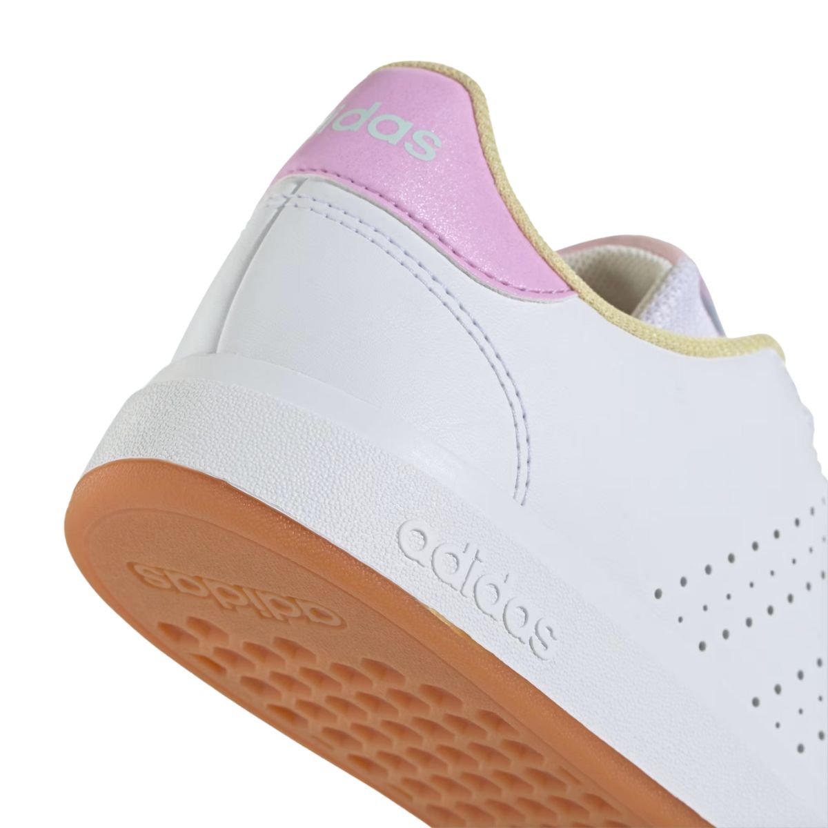 Tênis Casual Infantil Adidas Advantage Base Junior Branco Branco 6