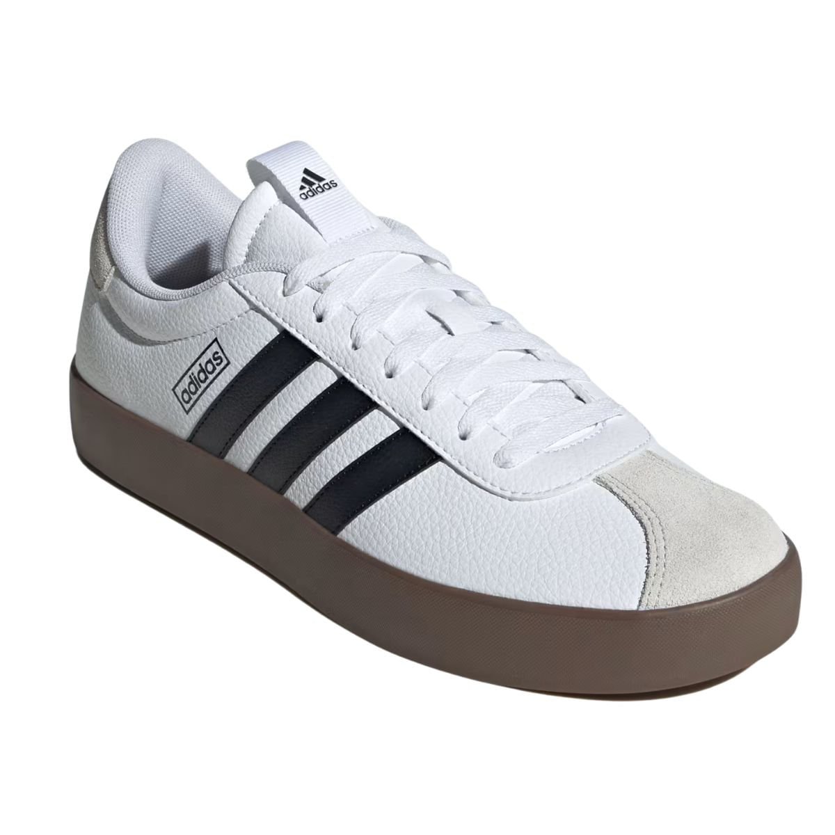 Tênis Casual Masculino Adidas Vl Court Branco Branco 2