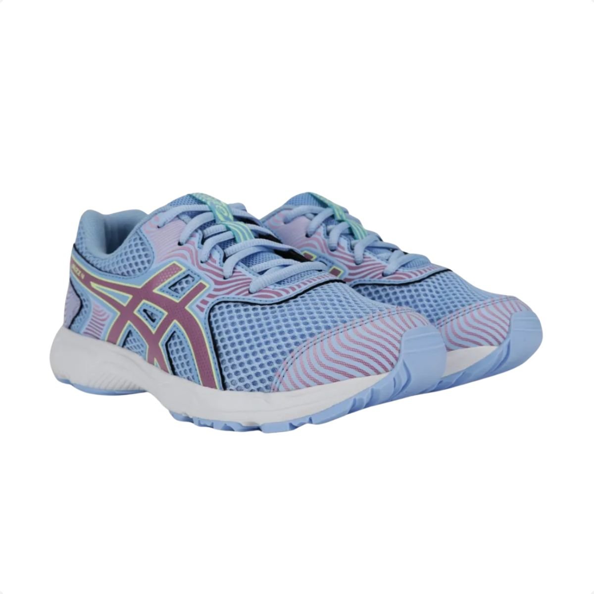 Tênis Running Infantil Asics Buzz 4 Azul Claro Azul 2