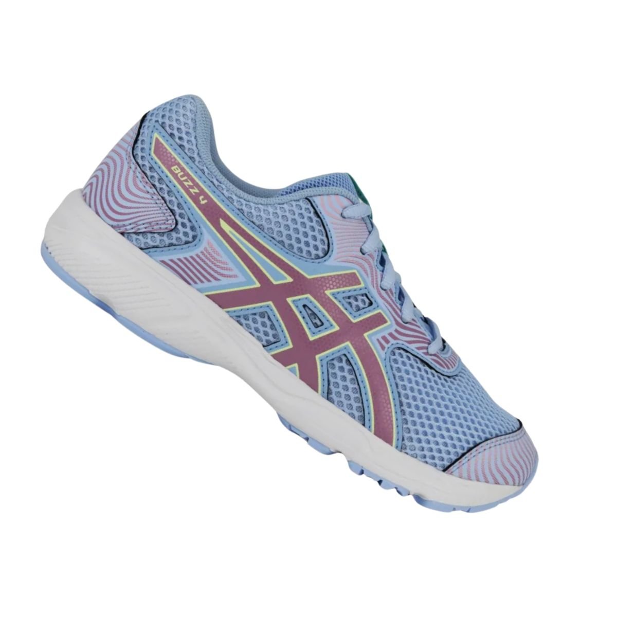 Tênis Running Infantil Asics Buzz 4 Azul Claro Azul 7