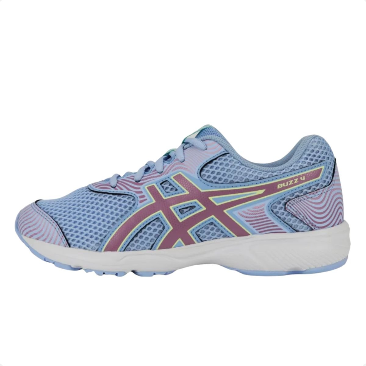Tênis Running Infantil Asics Buzz 4 Azul Claro Azul 5