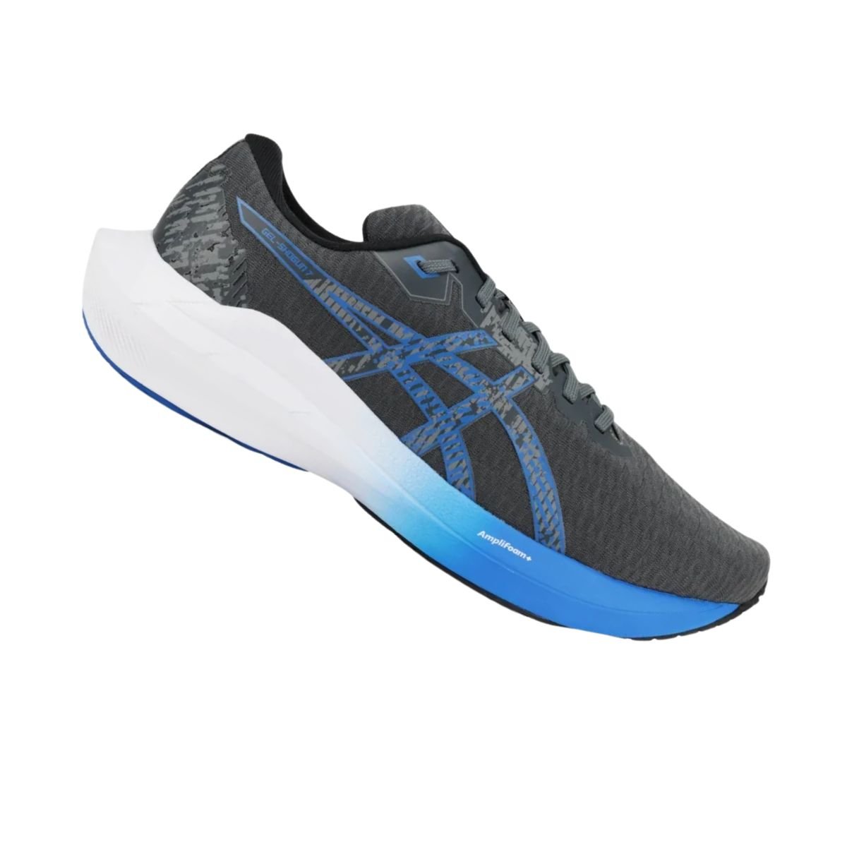 Tênis Running Masculino Asics Gel-Shogun 7 Chumbo E Azul Preto 7