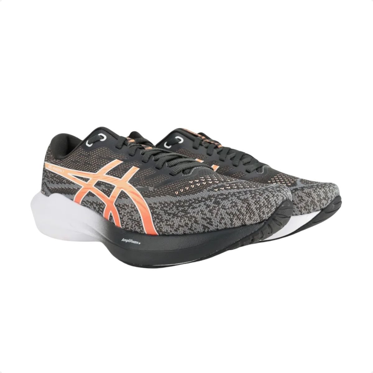 Tênis Running Masculino Asics Gel-Nagoya 7 Chumbo E Laranja Preto 2