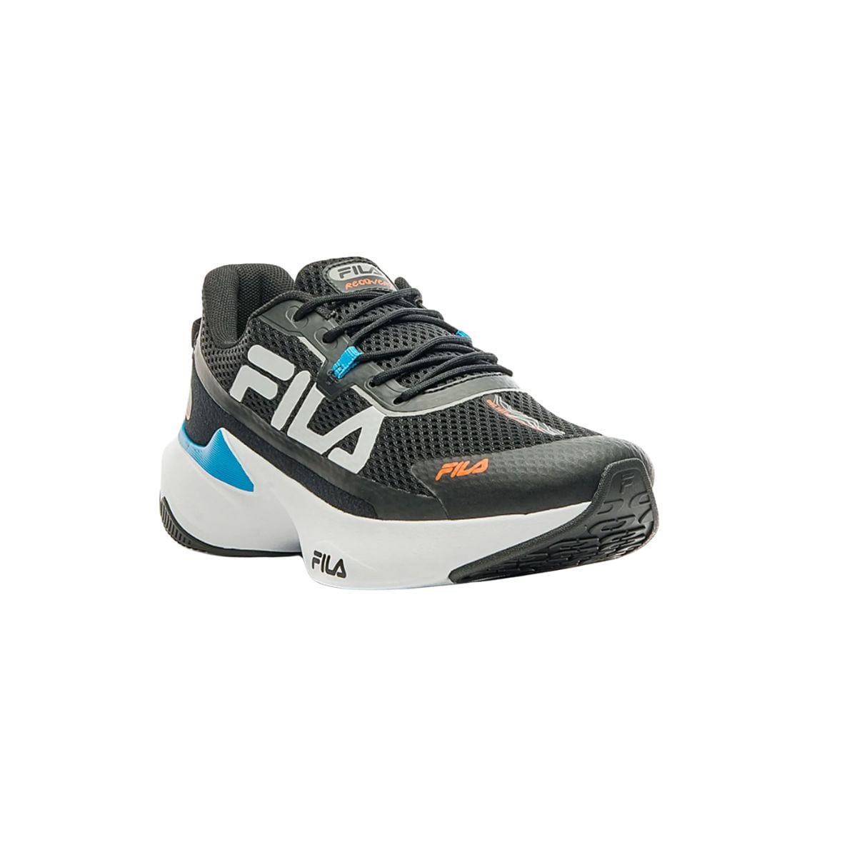 Tênis Running Masculino Fila Recovery Preto Preto 3