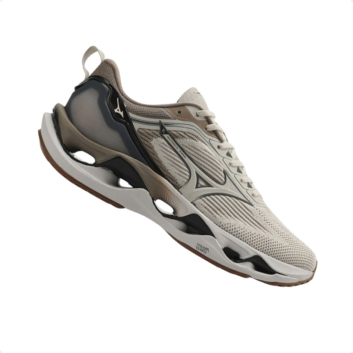 Tênis Running Masculino Mizuno Wave Stratos 3 Bege Arenito 6