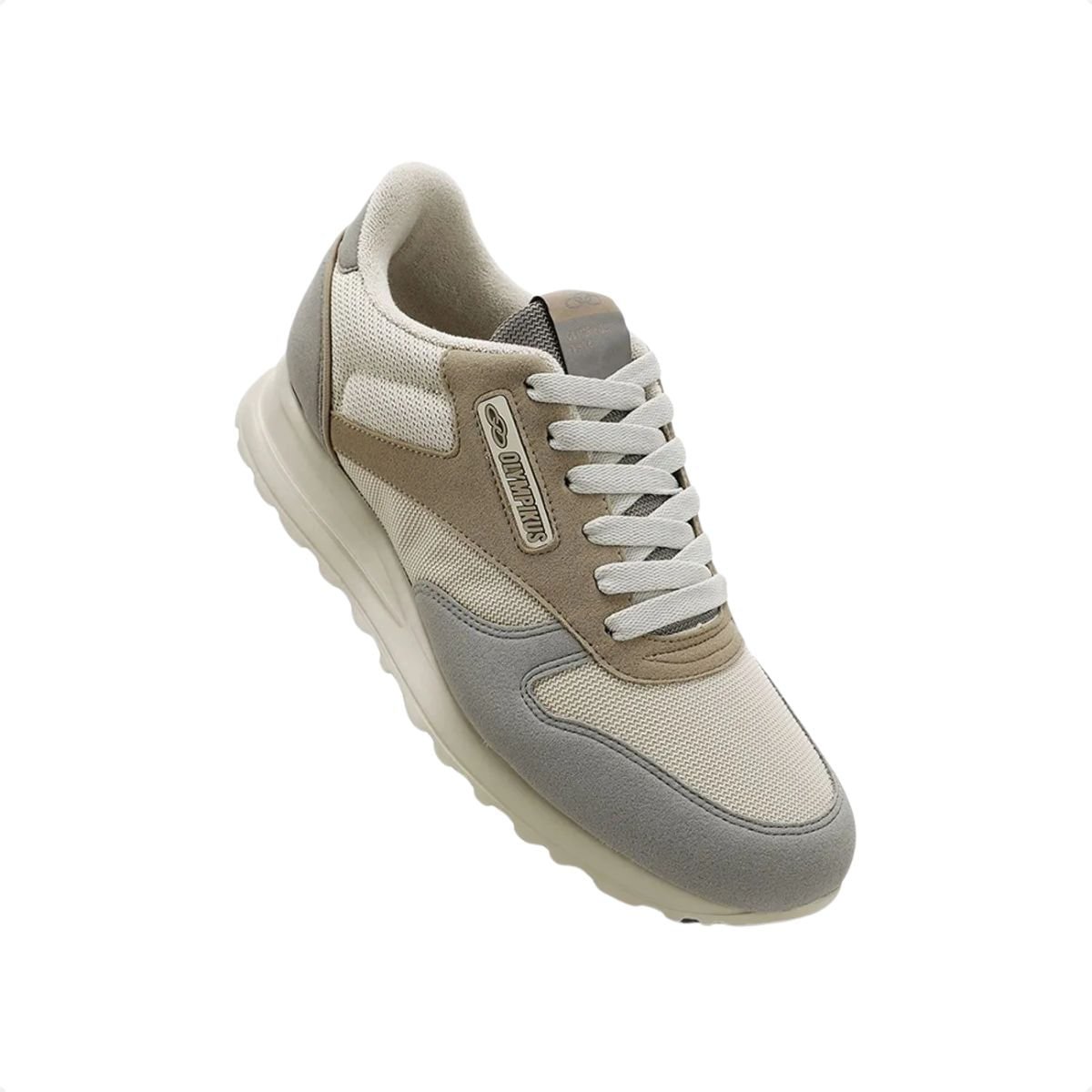 Tênis Casual Masculino Olympikus Jogging 101 Se Branco Bege 2