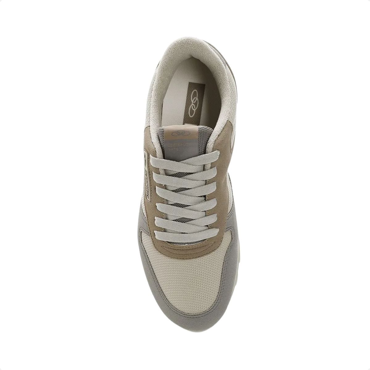 Tênis Casual Masculino Olympikus Jogging 101 Se Branco Bege 3