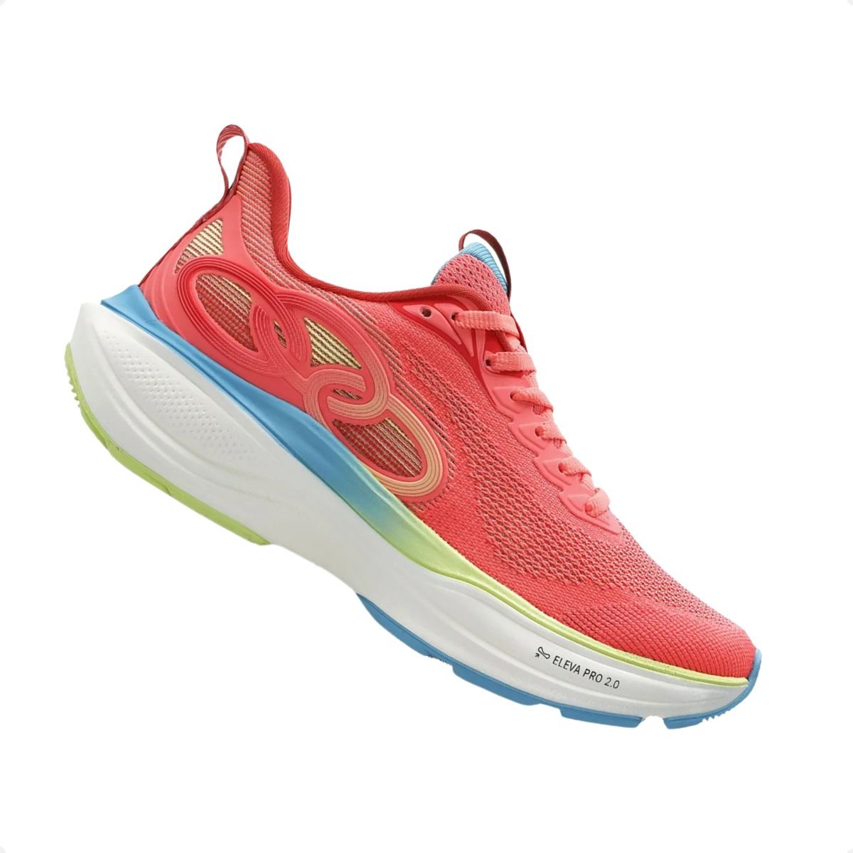 Tênis Running Feminino Olympikus Pride 4 Coral Rosa 7
