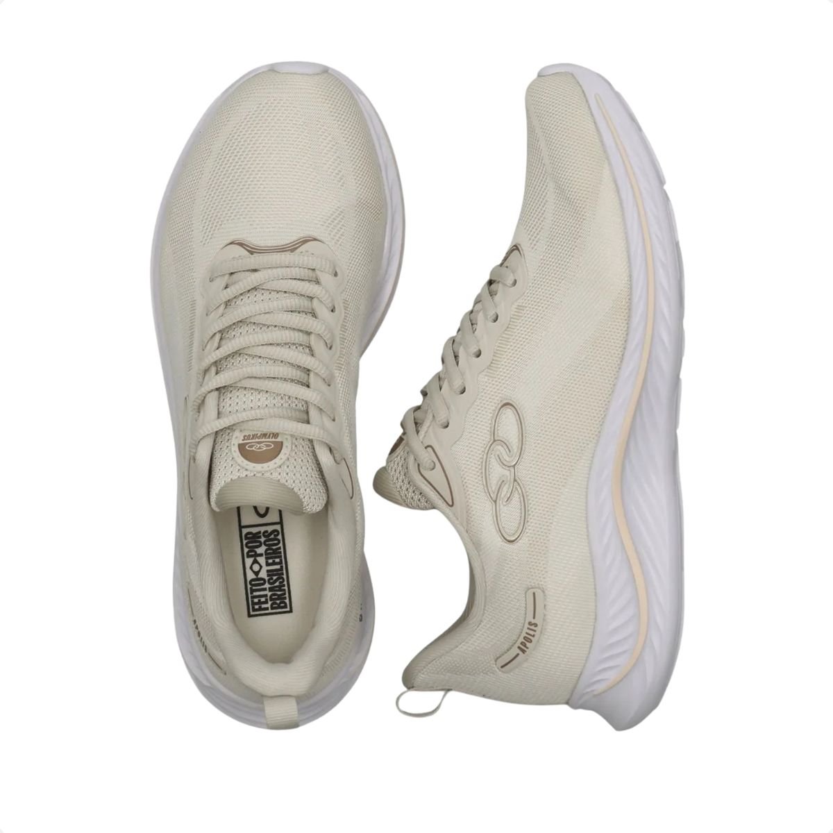 Tênis Running Feminino Olympikus Apolis Bege Arenito 3