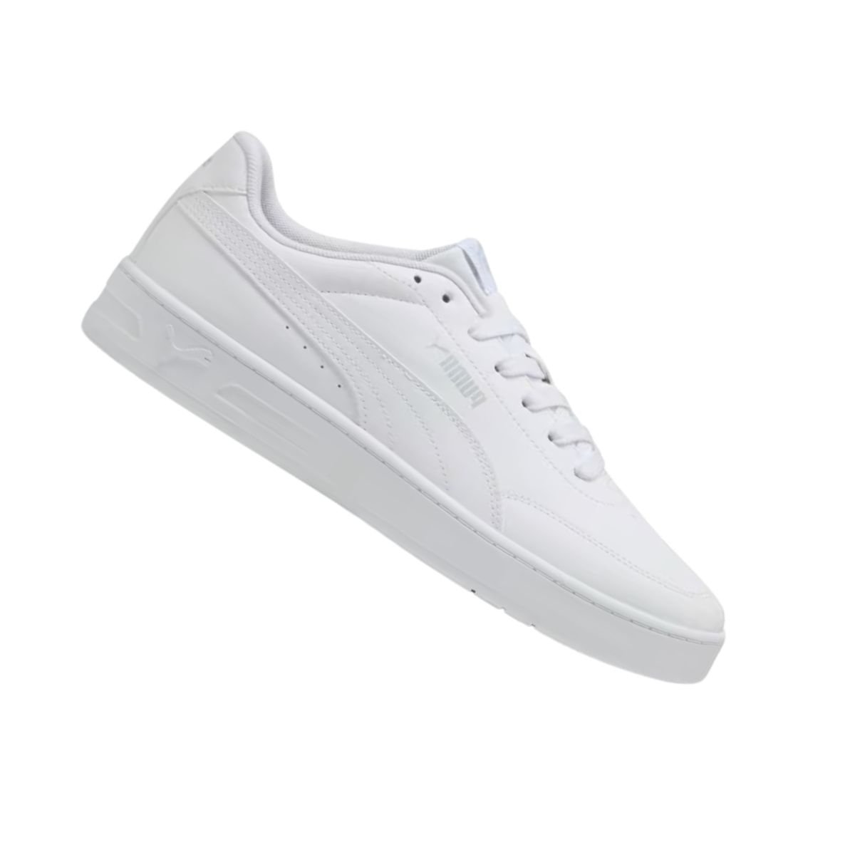 Tênis Casual Masculino Puma Court Classic Clean Bdp Branco Branco 7