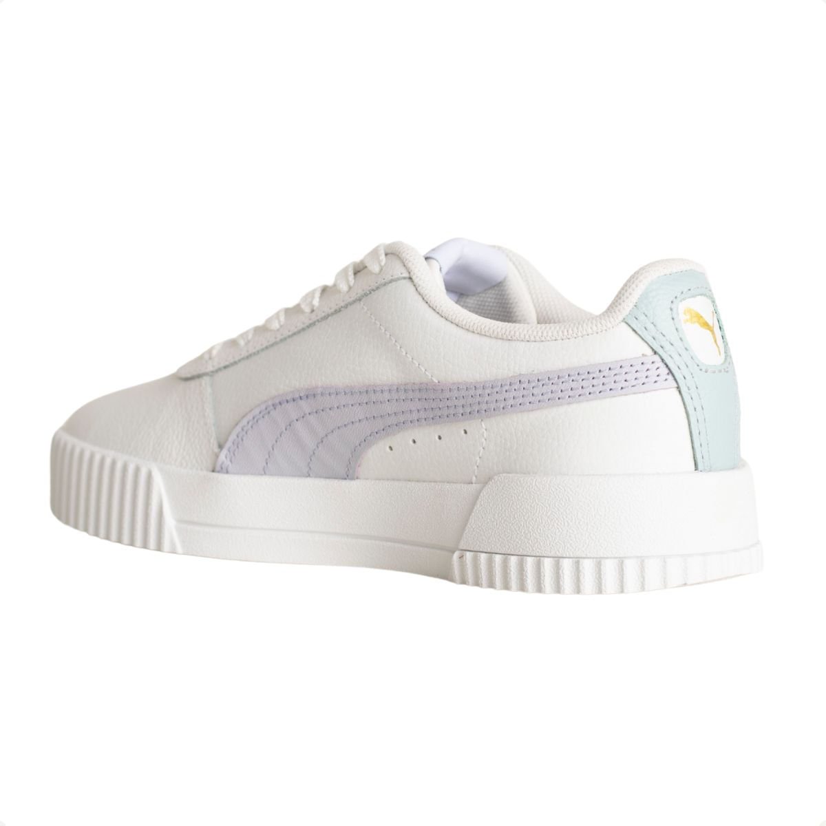 Tênis Casual Feminino Puma Carina L Bdp Branco Branco 5