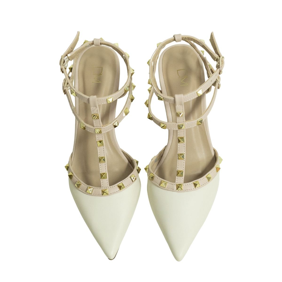 Scarpin Rockstud Obsession Off White Dm Branco 4