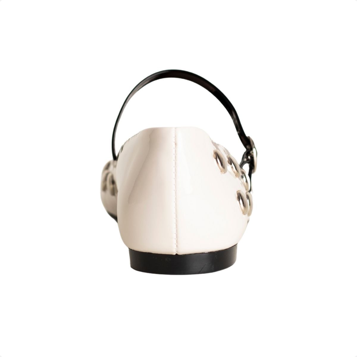 Sapatilha Classy Dm Off-White Spikes Prateados Branco 4