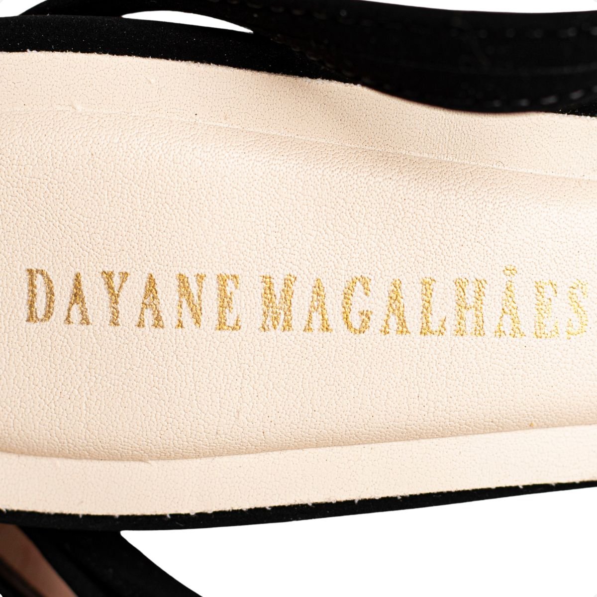 Slingback Black Gold Dm Preto 3