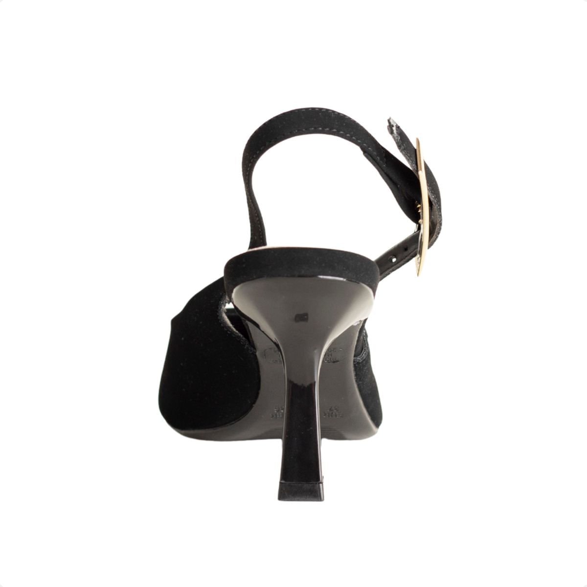 Slingback Black Gold Dm Preto 4