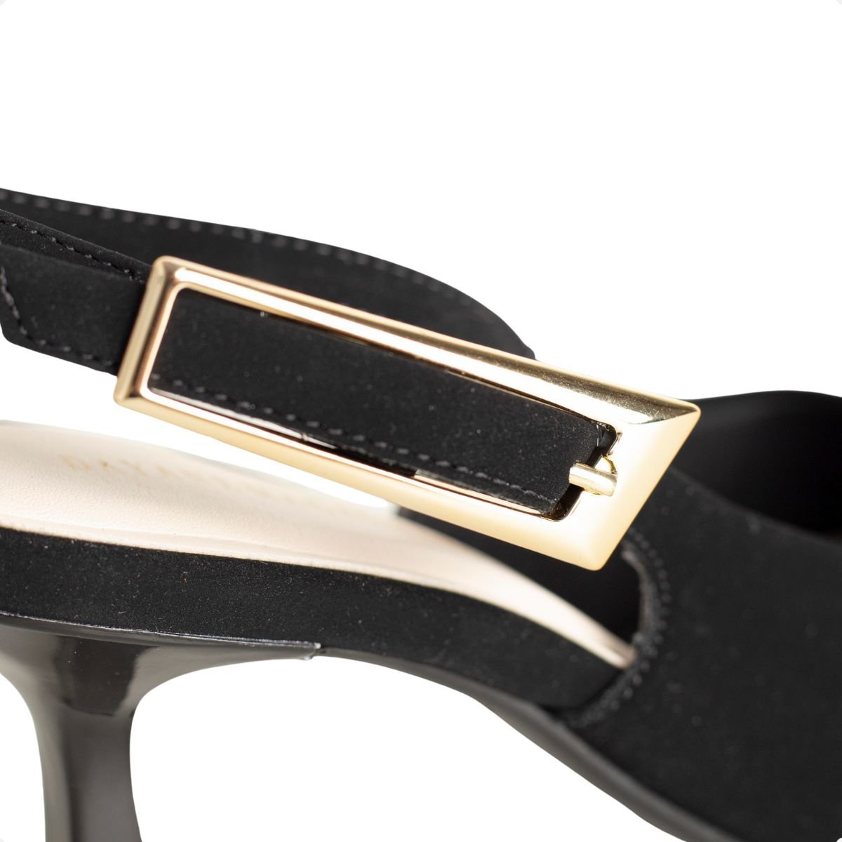 Slingback Black Gold Dm Preto 7
