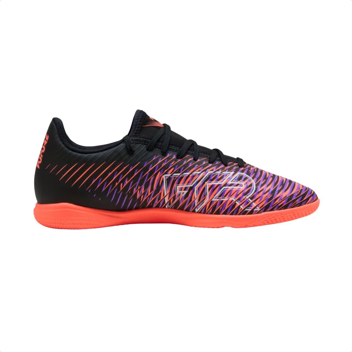 Chuteira Indoor Masculina Puma Future 8 Play It Preta E Coral Preto 4