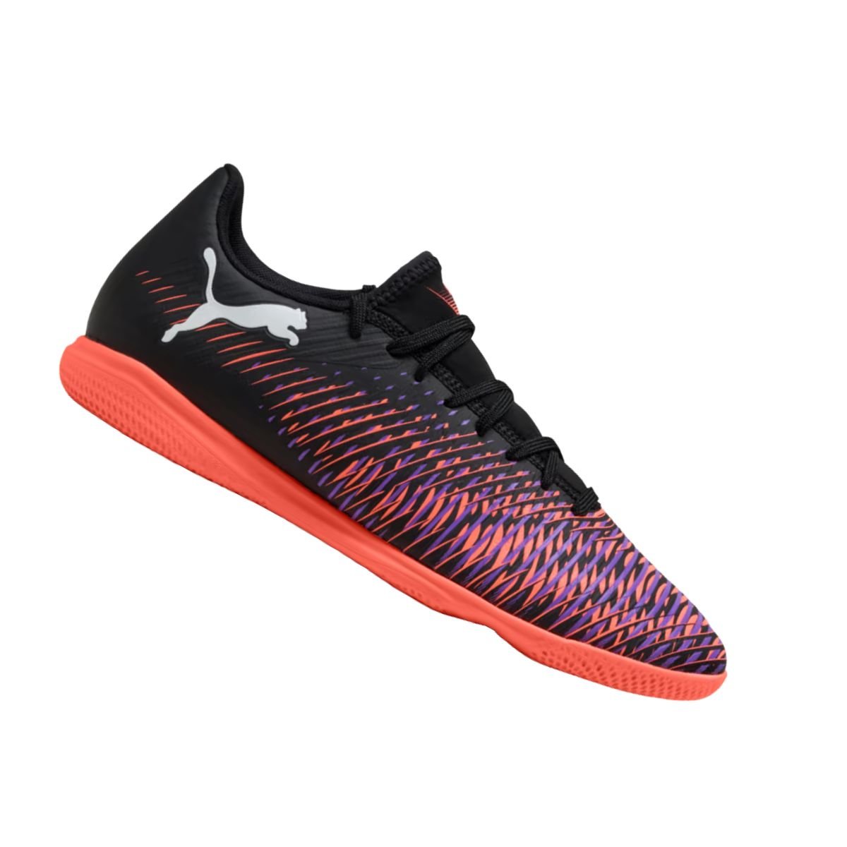 Chuteira Indoor Masculina Puma Future 8 Play It Preta E Coral Preto 7