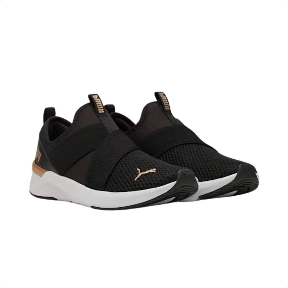 Tênis Casual Feminino Puma Softride Harli Slip On Preto Preto 2